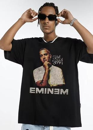 Футболка loys у вінтажному стилі з принтом eminem slim shady xs