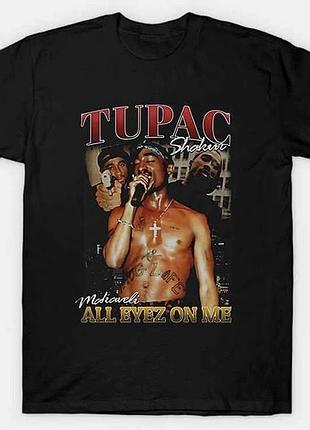 Футболка loys повседневная tupac ''all eyez on me' vintage look t-shirt l