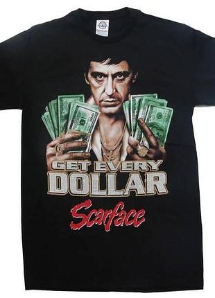 Футболка loys повсякденна scarface ''get every dollar'' t-shirt xs
