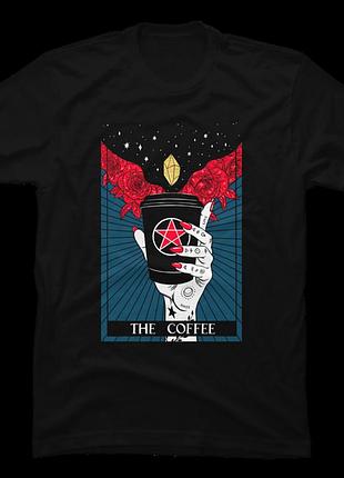 Повсякденна футболка loys з принтом tarot card the coffee xs