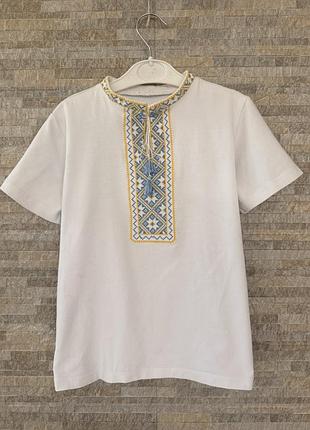 Вишита футболка 👕 вишиванка етно футболка 6-8 років, 122-128 см