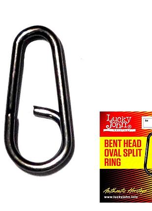 Кольца заводные lucky john bent head oval split ring 21.0мм 10шт.