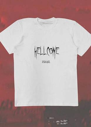 Повсякденна футболка loys з принтом hellcome xs