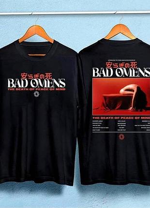 Футболка loys з принтом bad omens band love killer 2023 xs