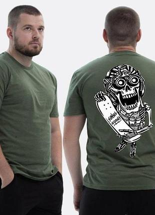 Футболка loys зсу з принтом sunset goons скелет зі скейтом xs