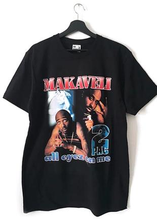 Футболка чёрная tupac makaveli vintage t-shirt xxl