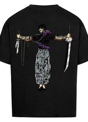 Футболка черная loys toji x swords