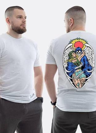 Футболка loys зсу з принтом sunset goons дівчина і скелет ангел xs
