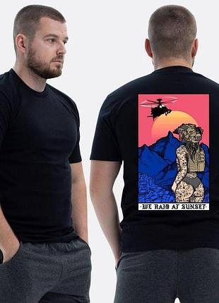 Футболка loys зсу з принтом sunset goons дівчина рейд на заході сонця xs
