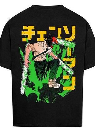 Футболка loys з принтом y2k chainsaw man, denji chainsaw devil xs