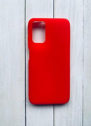 Силіконовий матовий чохол на xiaomi redmi 9t червоний