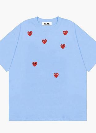 Футболка loys comme des garçons ком дез гарбон черная очень хорошего качества 100% хлопок xs