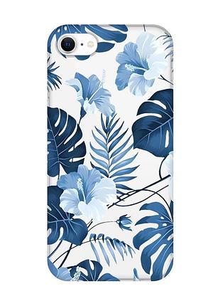Прозрачный чехол для iphone 7/iphone 8 :: тропики (принт 373)