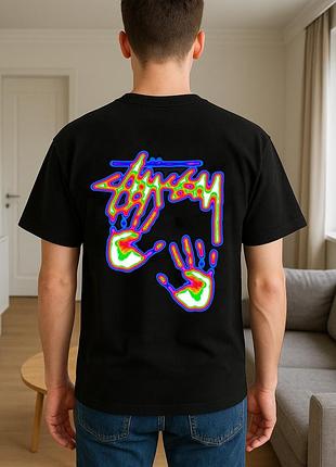 Футболка loys stussy стуса hands logo стусі s