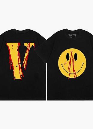 Футболка loys vlone влон черная 100% хлопок очень хорошее качество xs