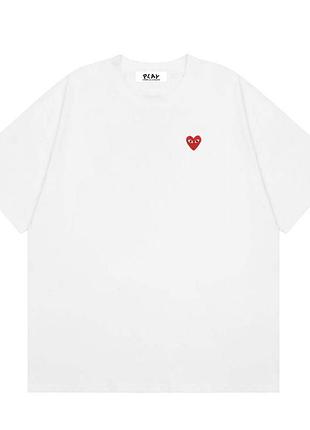 Футболка loys comme des garçons ком дез гарсон черная новый стильный качественный материал 100% хлопок xs