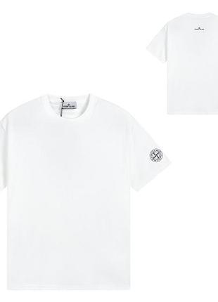 Футболка loys stone island стон айленд чорна нова якісна 100% бавовна s