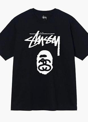 Футболка loys stussy стуссі чорна 100% бавовна дуже гарна якість m
