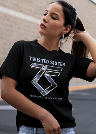 Футболка loys twisted sister (you cant stop rock n roll) черный xs