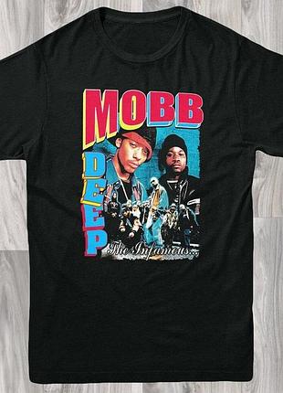 Футболка черная loys mobb deep band tee l