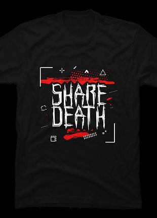 Повсякденна футболка loys з принтом share gothic death xs