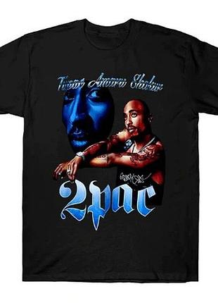 Футболка чёрная tupac amaru shakur vintage t-shirt xxl