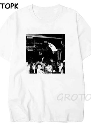 Футболка біла loys playboi carti рэпер xl