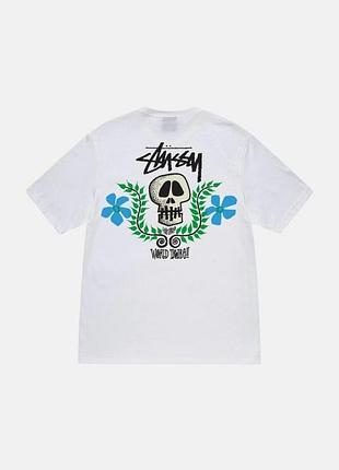 Футболка біла loys stussy skull crest xl
