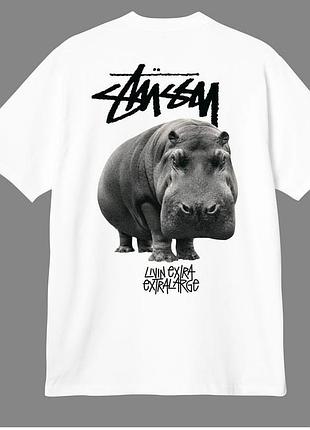 Футболка loys stussy бегемот xs