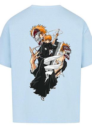 Футболка голубая loys bleach x ichigo