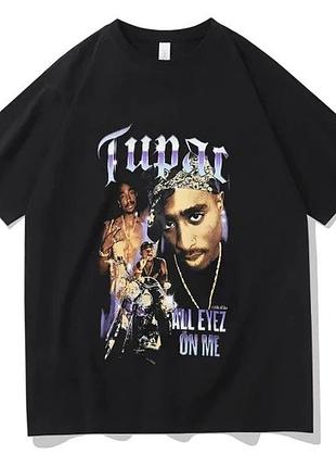 Футболка чёрная tupac vintage style t-shirt s