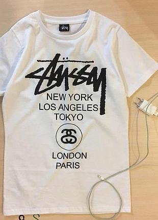 Футболка loys повсякденна stussy біла xs