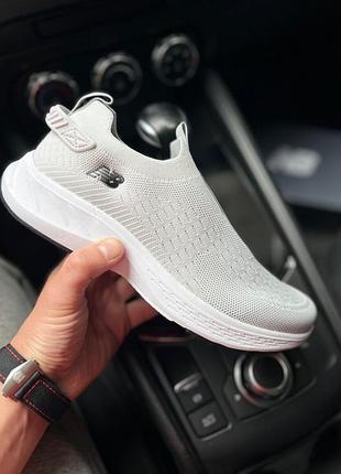 Кросівки чоловічі без шнурків, мокасини, сліпони new balance арт 21724
