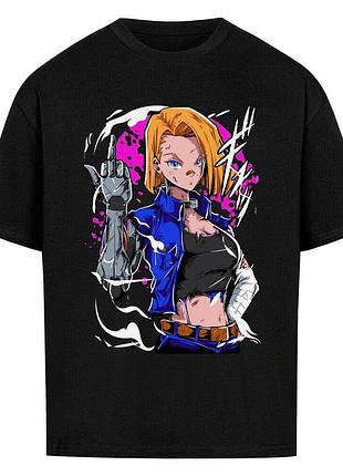 Футболка черная loys dragon ball x c18