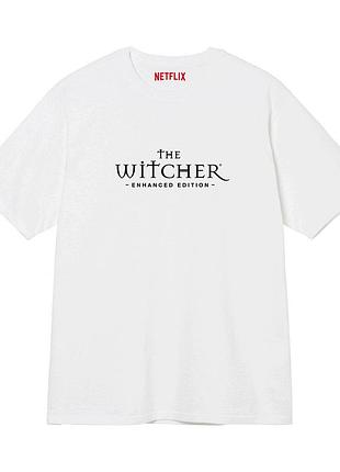Біла футболка loys the witcher / відьмак netflix білі футболки нетфлікс унісекс xs