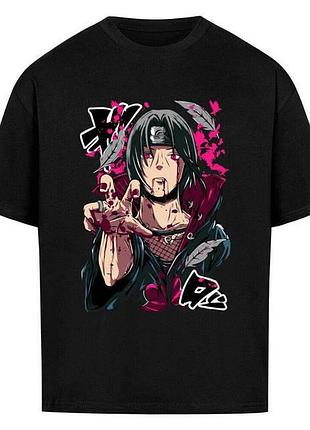 Футболка loys з принтом y2k naruto x itachi x last moment xs