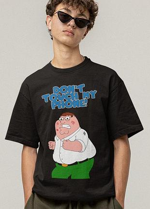 Футболка loys унисекс family guy (dont touch my phone) черный xs