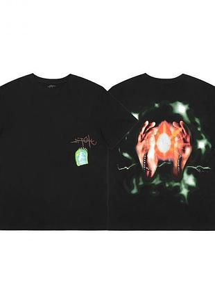 Футболка loys travis scott тревіс скотт cactus jack чорна 100% бавовна чудова якість xs