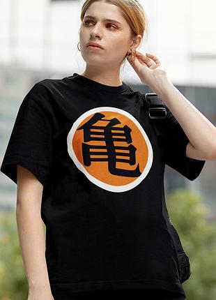 Футболка loys dragon ball z (turtle hermit symbol) чорний s