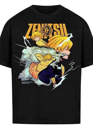 Футболка loys з принтом y2k zenitsu x demon slayer xs