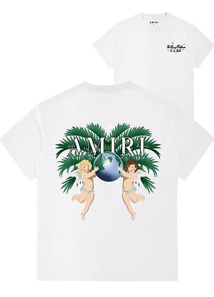 Футболка loys amiri амірі бавовняна з принтом у2к art.024 xs