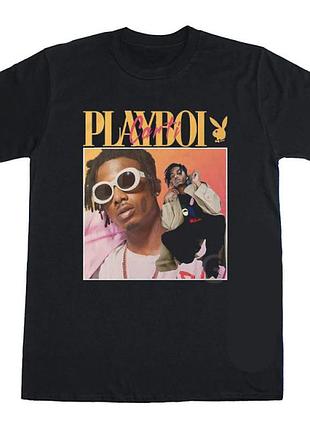 Футболка черная loys playboi carti free style xl