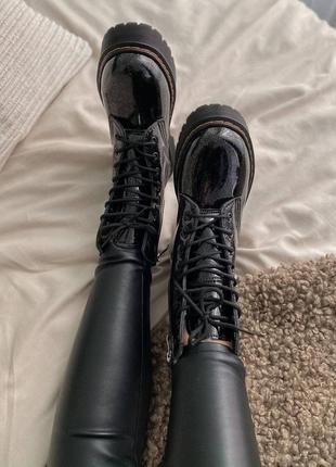 Лаковые ботинки dr martens7 фото