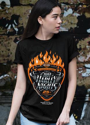Футболка loys harley davidson (hot harley nіghts south dakota) чорний xs