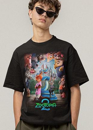 Футболка loys унисекс zootopia (part 2 poster) черный xs