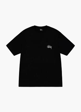 Черная футболка loys stussy унисекс футболки стаси стусси xxl