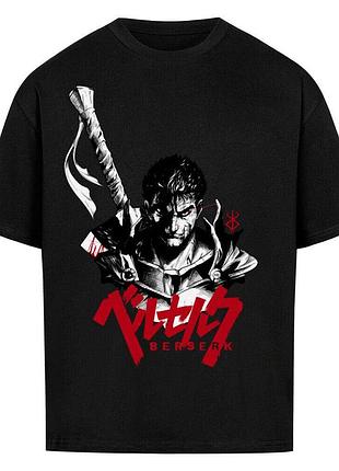 Футболка черная loys berserk x dragon slayer