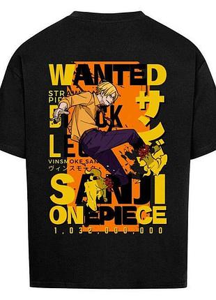 Футболка loys з принтом y2k one piece x sanji x wanted xs