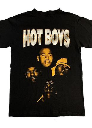 Футболка чорна hot boys vintage look t-shirt l