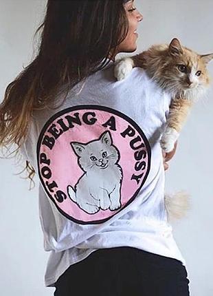 Футболка ripndip stop being a pussy | жіноча з прінтом s